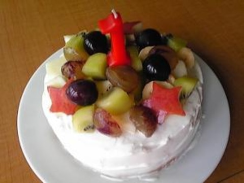 1歳の誕生日ケーキ☆炊飯器で簡単